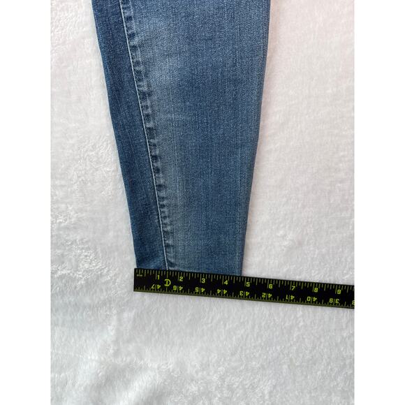 Kut From The Kloth High Rise Toothpick Skinnny Size 6 Whiskered Medium Wash Jean - Picture 6 of 8
